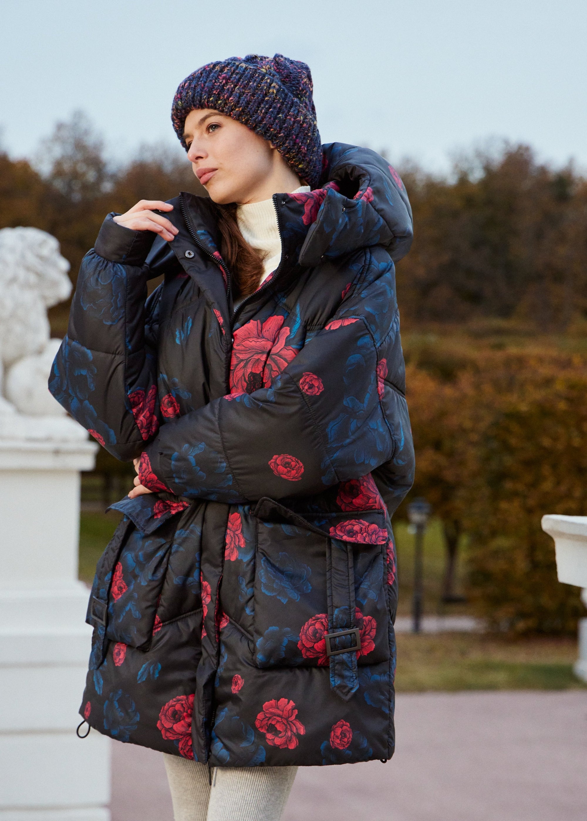 Winter Bloom Puffer Jackets