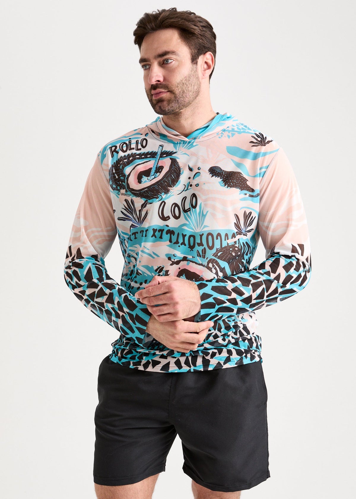 Coccoo Men's Mesh Rash Guard – SPF 50 Long Sleeve Swim Shirt (на проверку) - BRIKOLY