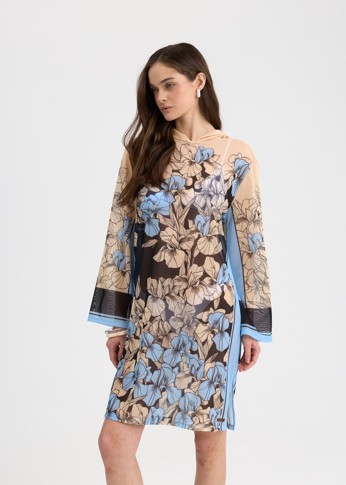 Iris Mesh Beach Tunic for Women – Lightweight UV Cover-Up with Exclusive Design - BRIKOLY