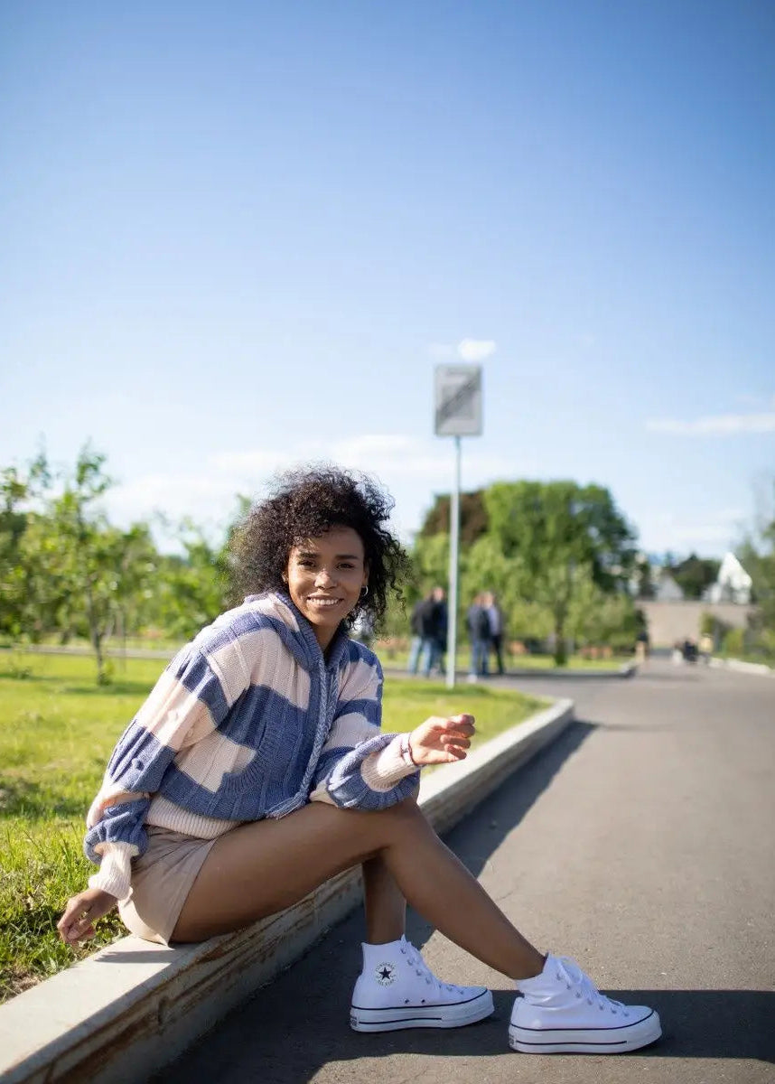 Denim Boho Knitwear Set - Cozy, Stylish & Versatile - BRIKOLY