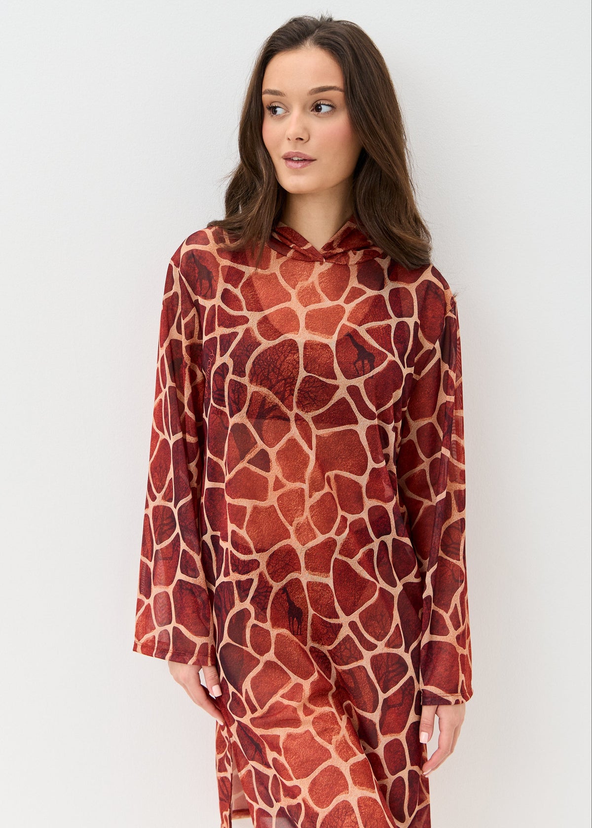 Girafee Mesh Beach Tunic for Women – Lightweight UV Cover-Up with Exclusive Design - BRIKOLY