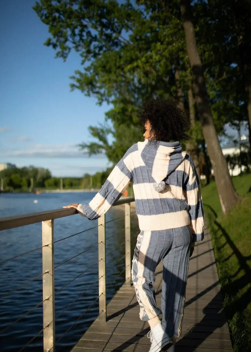 Denim Boho Knitwear Set - Cozy, Stylish & Versatile - BRIKOLY