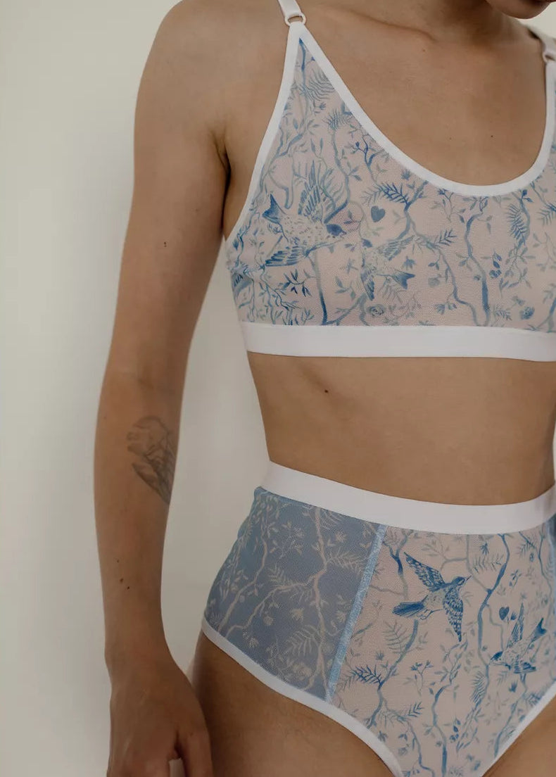 Birds Briefs for Women – High-Waisted Thong - BRIKOLY