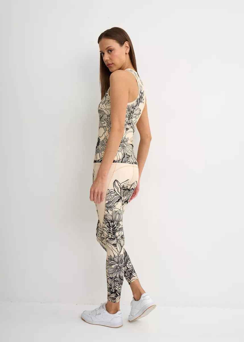 Flower Print Tank Top for Women – Yoga, Fitness & Street Style - BRIKOLY