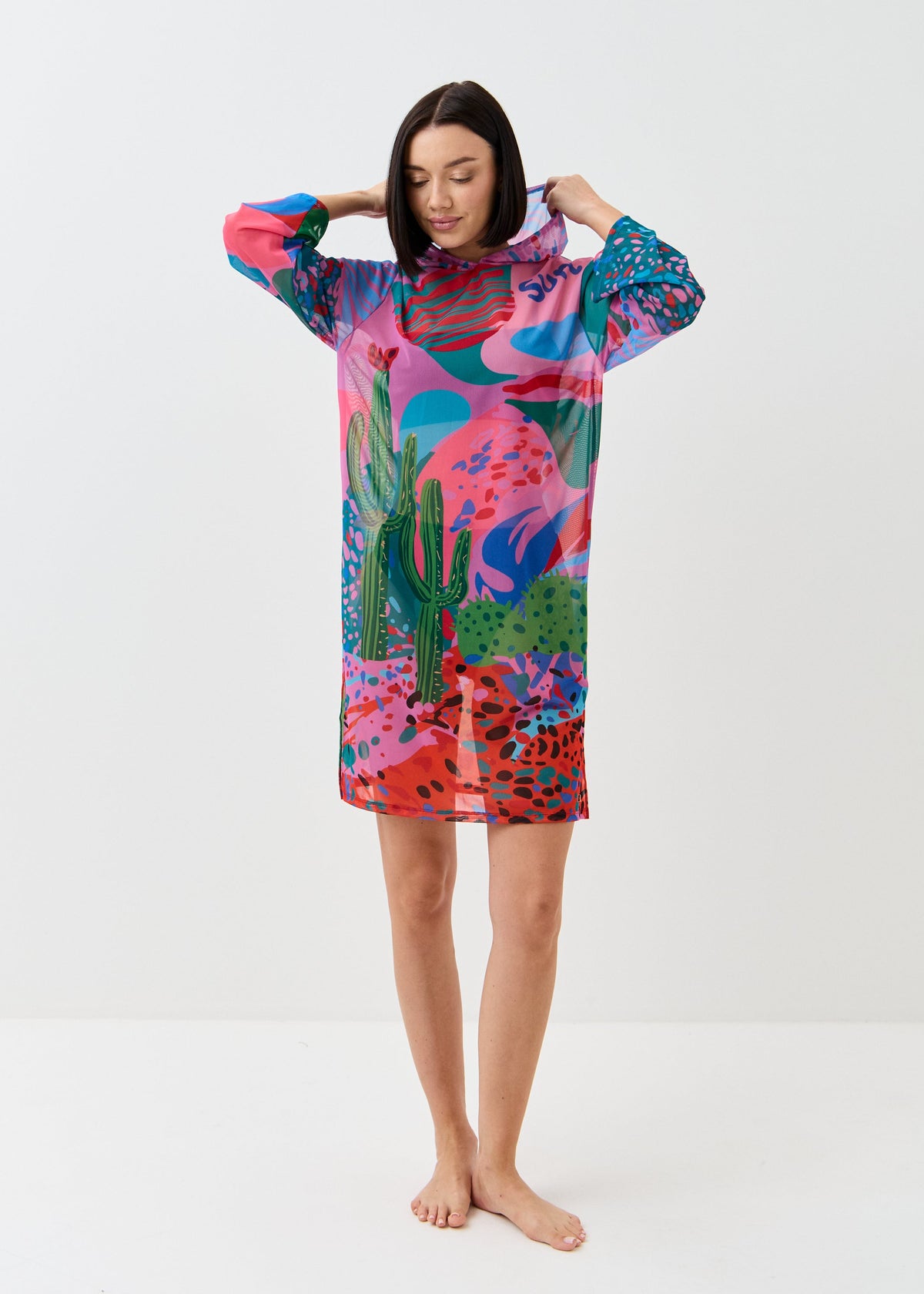 Jaguar Mesh Beach Tunic for Women – Lightweight UV Cover-Up with Exclusive Design (на проверку) - BRIKOLY