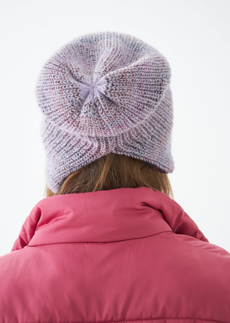 Reversible Wool Beanie Bordo Lisse - Double-Sided Warm Hat