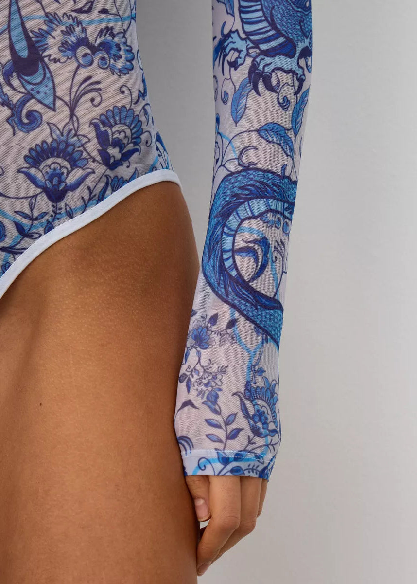 Firebirds Long Sleeve Bodysuit for Women – Unique Tattoo Design - BRIKOLY