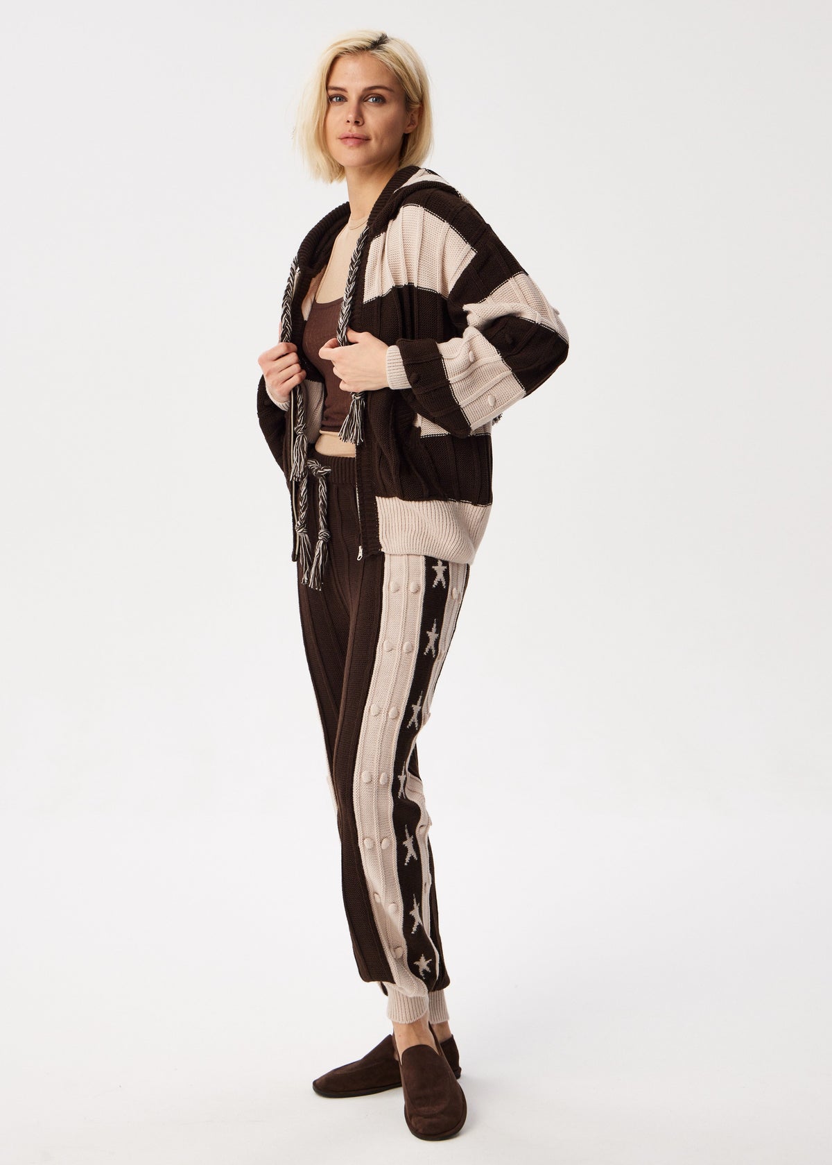 Brown Boho Knitwear Set - Cozy, Stylish & Versatile - BRIKOLY