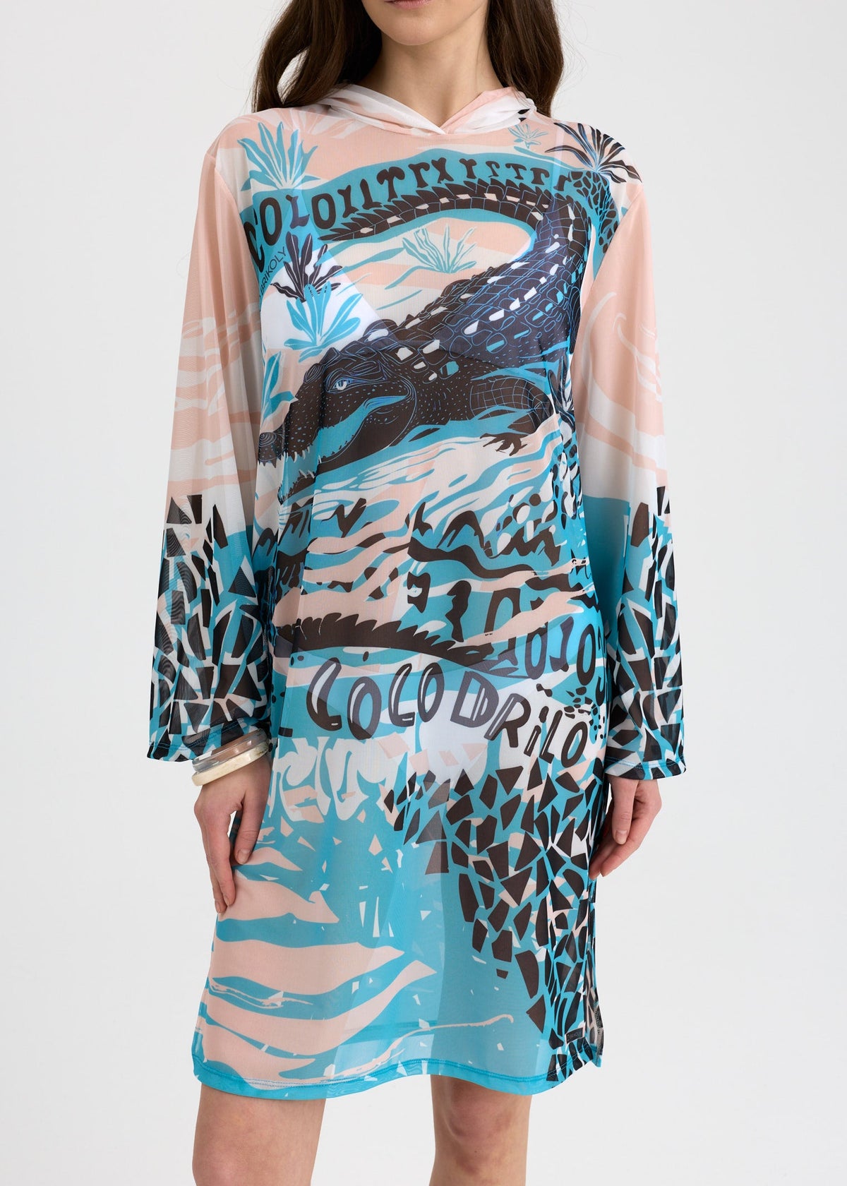 Coco Mesh Beach Tunic for Women – Lightweight UV Cover-Up with Exclusive Design - BRIKOLY