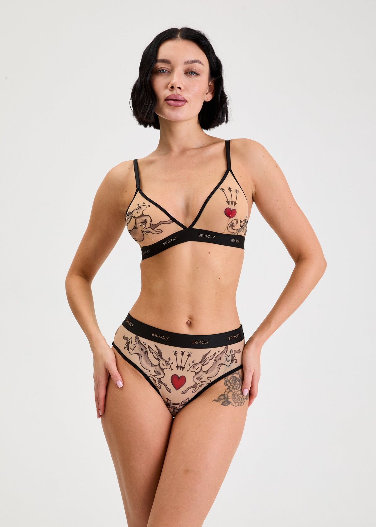 Rabbit Print Briefs for Women with Striking Artwork (на проверку) - BRIKOLY