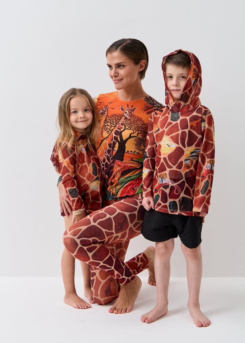 Giraffe Kids’ Smart Mesh Tunic - Sun-Safe "Full Family Look" - BRIKOLY