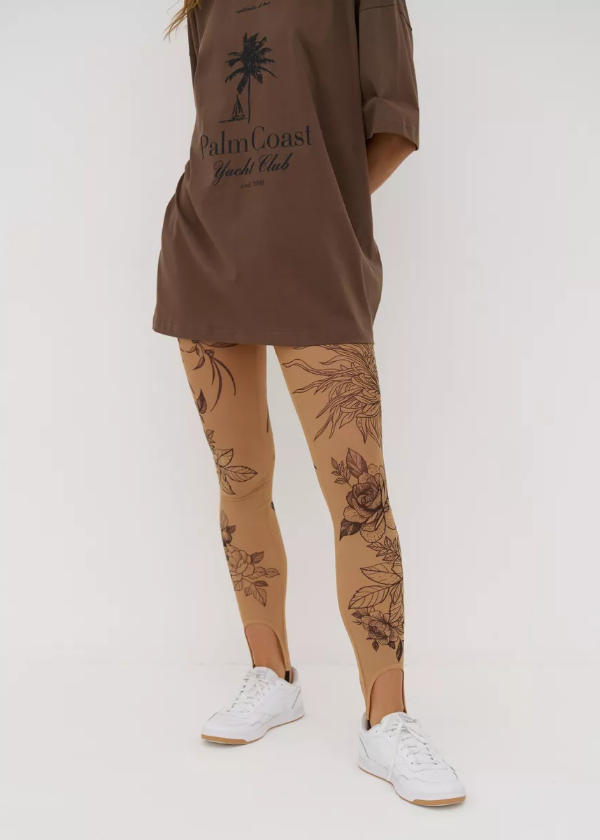 Fox Sheer Mesh Tattoo Effect Leggings for Women – Bold & Stylish - BRIKOLY