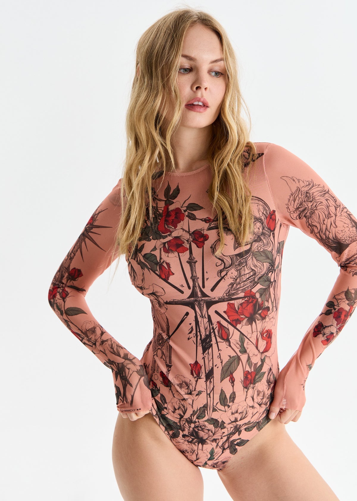 Madieval Tattoo Swimsuit with SPF 50 – Stylish Swimwear for Women