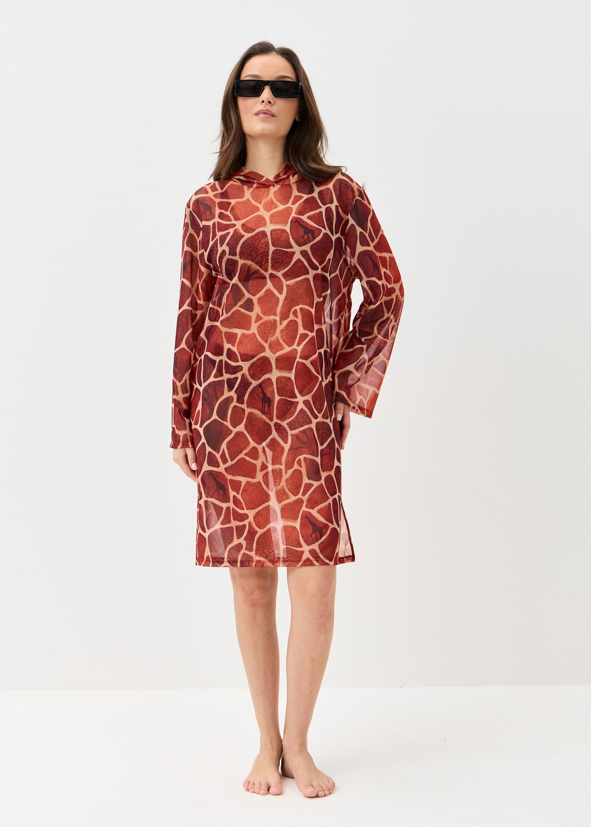 Girafee Mesh Beach Tunic for Women – Lightweight UV Cover-Up with Exclusive Design - BRIKOLY