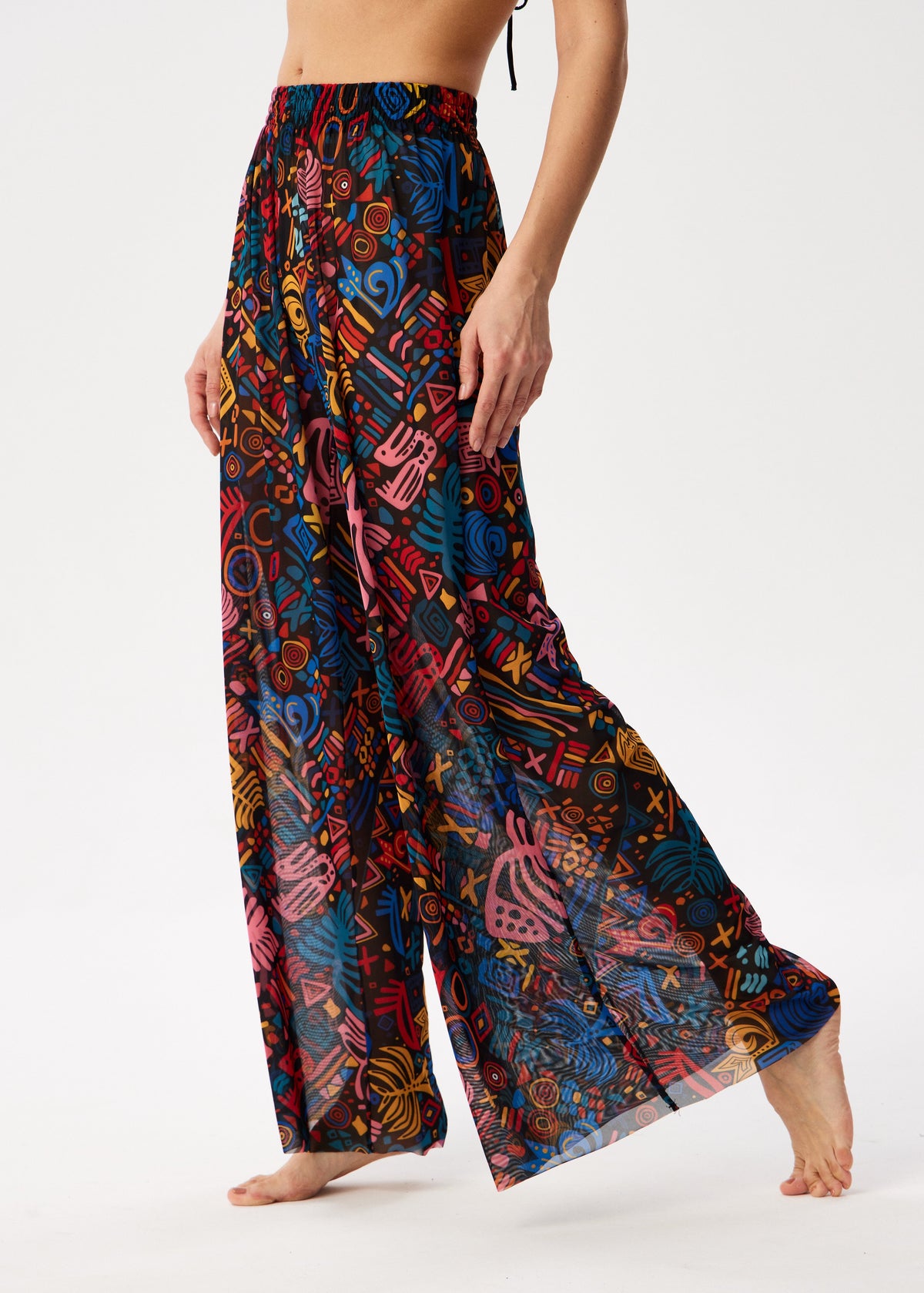 Fruits Tattoo Palazzo Pants – Style, Comfort, and Sun Protection