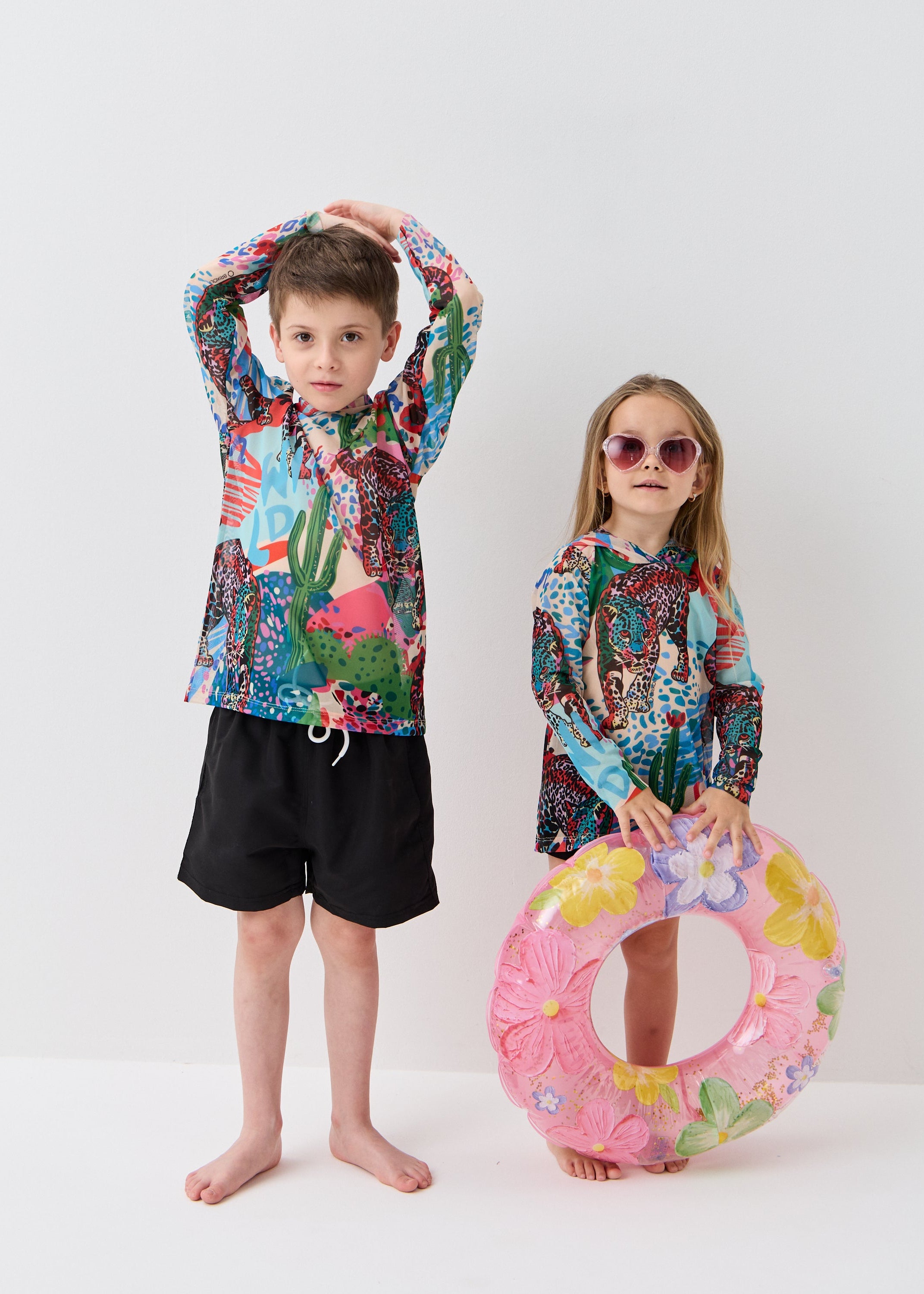 Jaguar Kids' Smart Mesh Tunic - Sun-Safe 