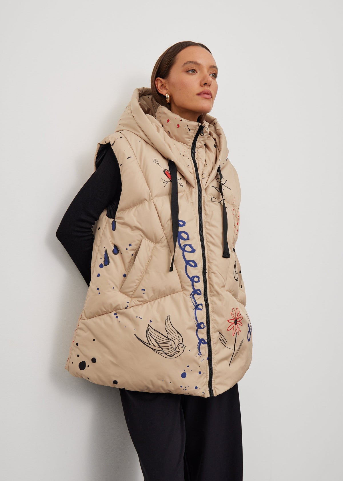 Girl Design Women’s Hooded Vest - BRIKOLY