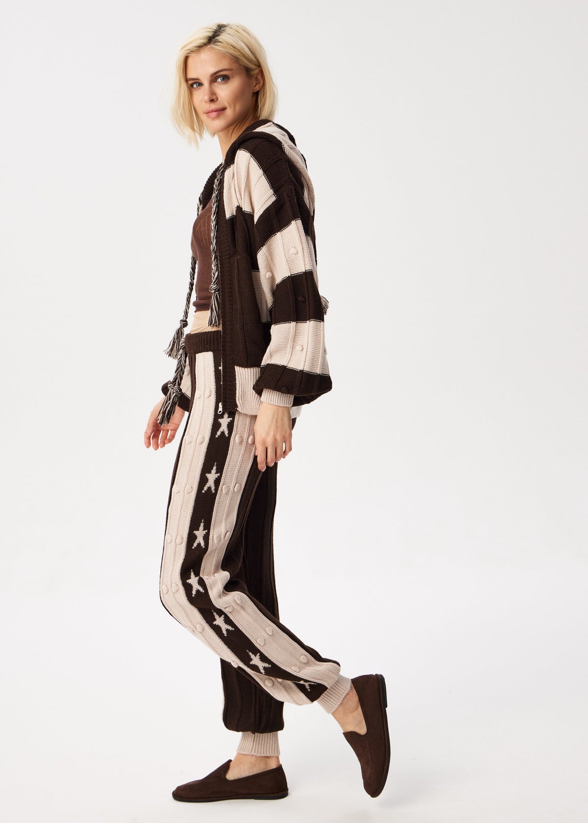 Brown Boho Knitwear Set - Cozy, Stylish & Versatile - BRIKOLY