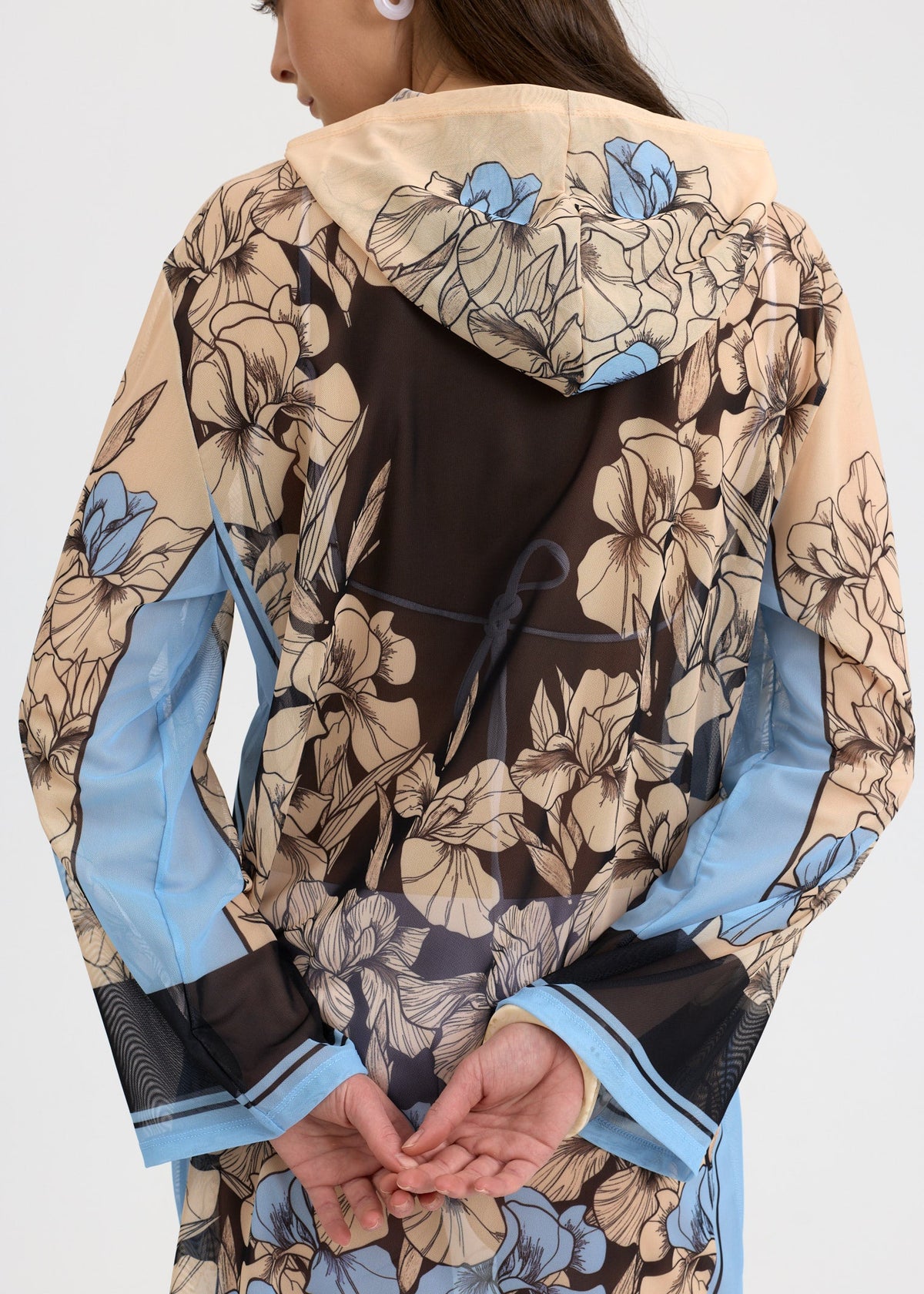 Iris Mesh Beach Tunic for Women – Lightweight UV Cover-Up with Exclusive Design - BRIKOLY