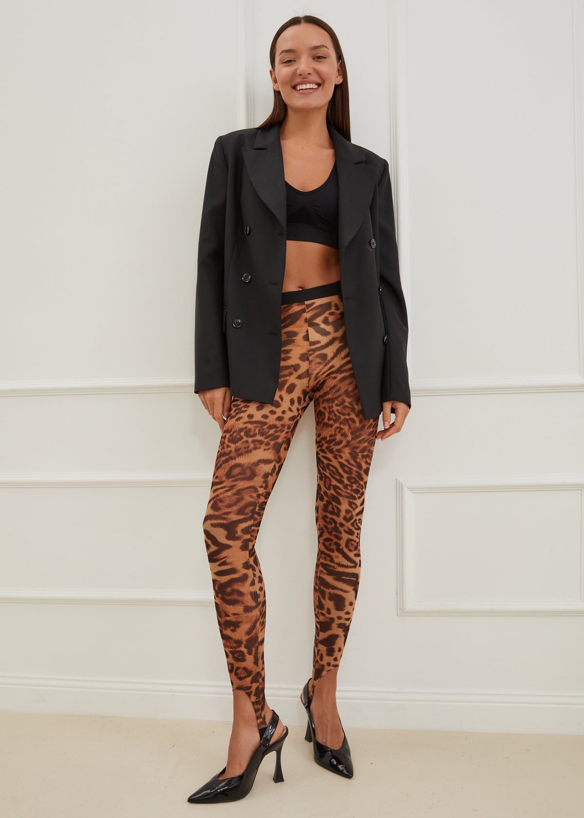 Leopard Sheer Mesh Tattoo Effect Leggings for Women – Bold & Stylish - BRIKOLY
