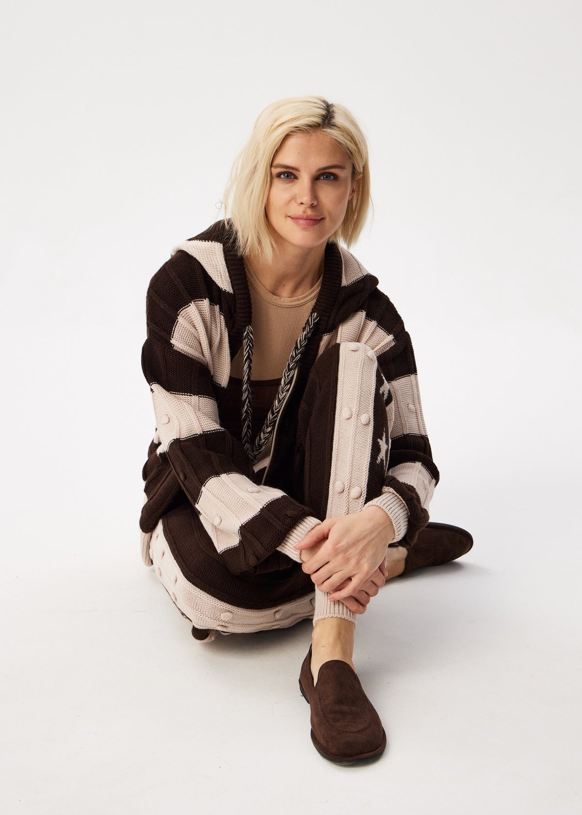 Brown Boho Knitwear Set - Cozy, Stylish & Versatile - BRIKOLY