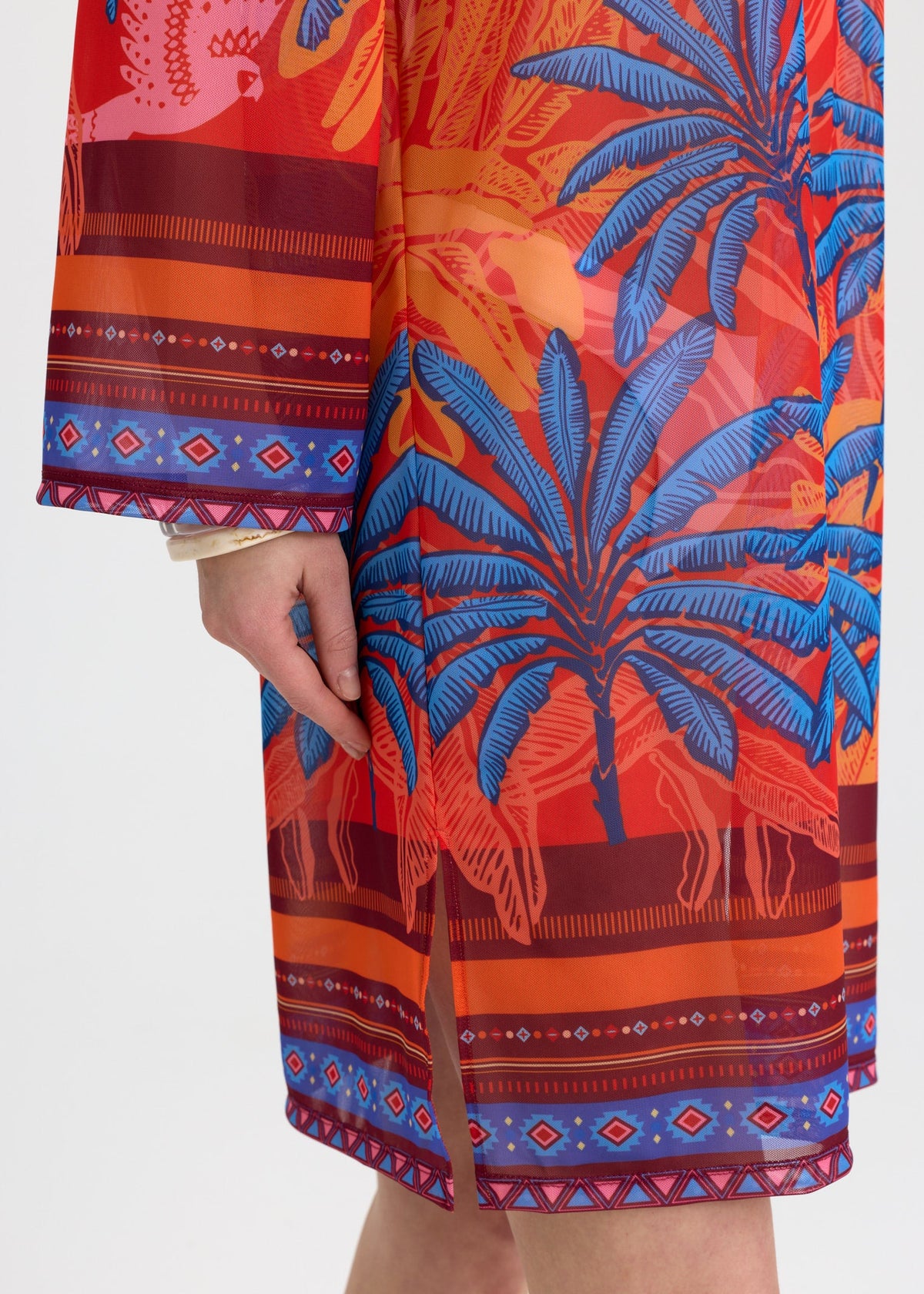 Shawl Mesh Beach Tunic for Women – Lightweight UV Cover-Up with Exclusive Design - BRIKOLY