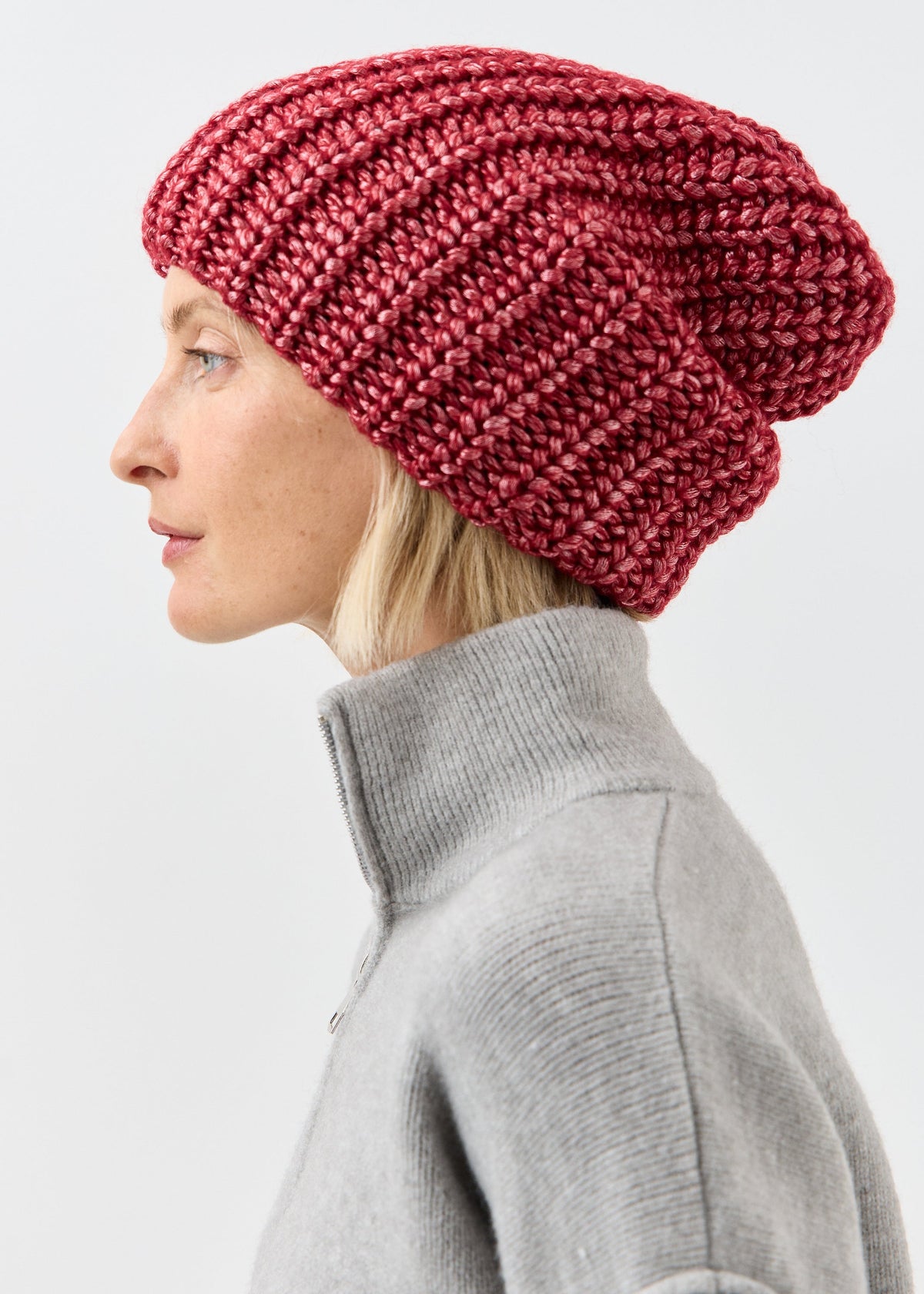 Oversized Double-Layer Wool Hat in Lusred (на проверку + заполнить) - BRIKOLY