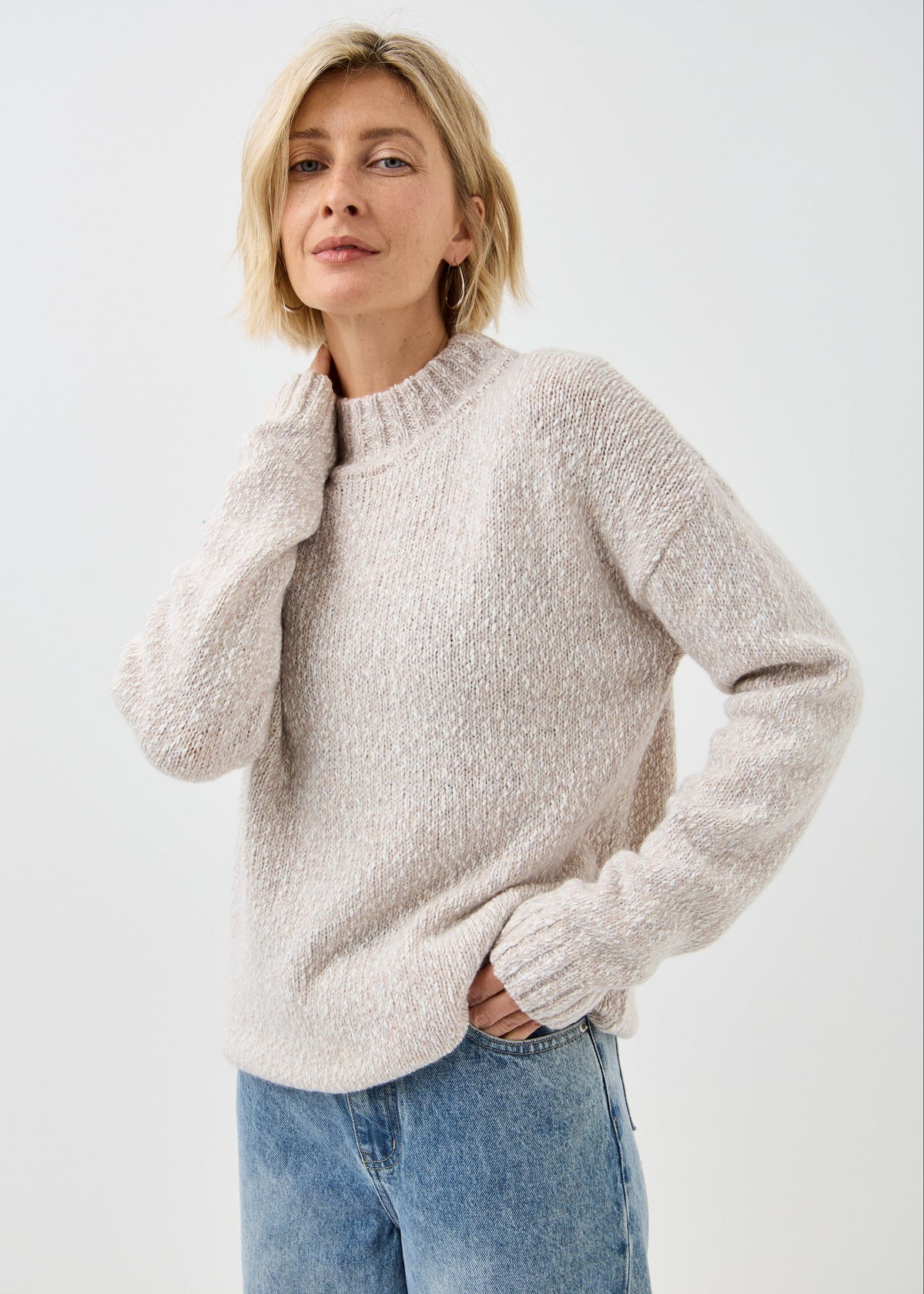 Women's ICE knit sweater, product view