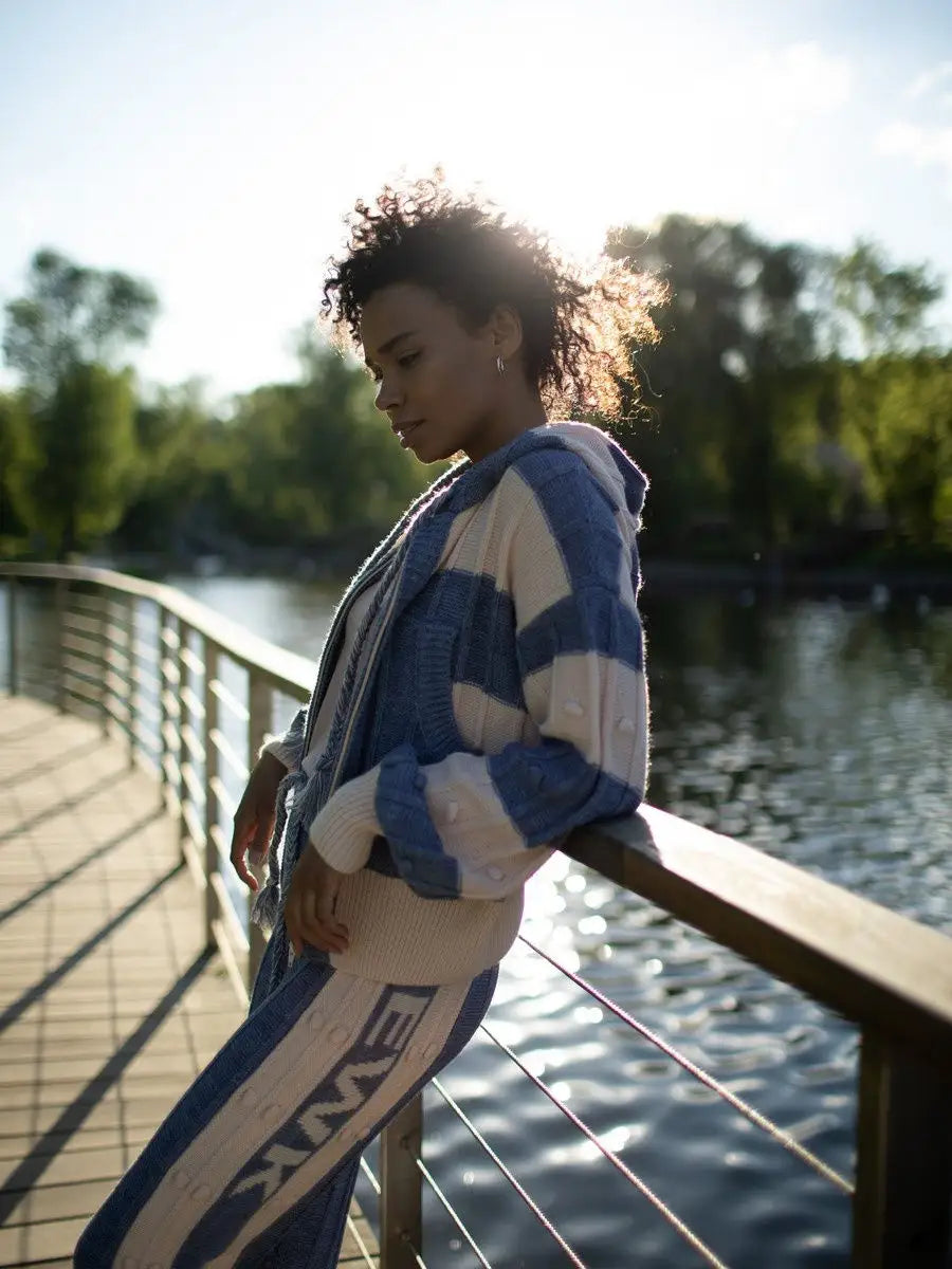 Denim Boho Knitwear Set - Cozy, Stylish & Versatile - BRIKOLY