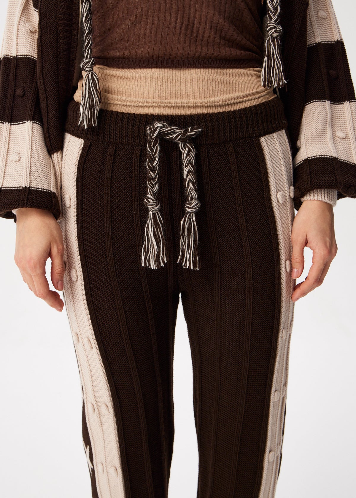 Brown Boho Knitwear Set - Cozy, Stylish & Versatile - BRIKOLY