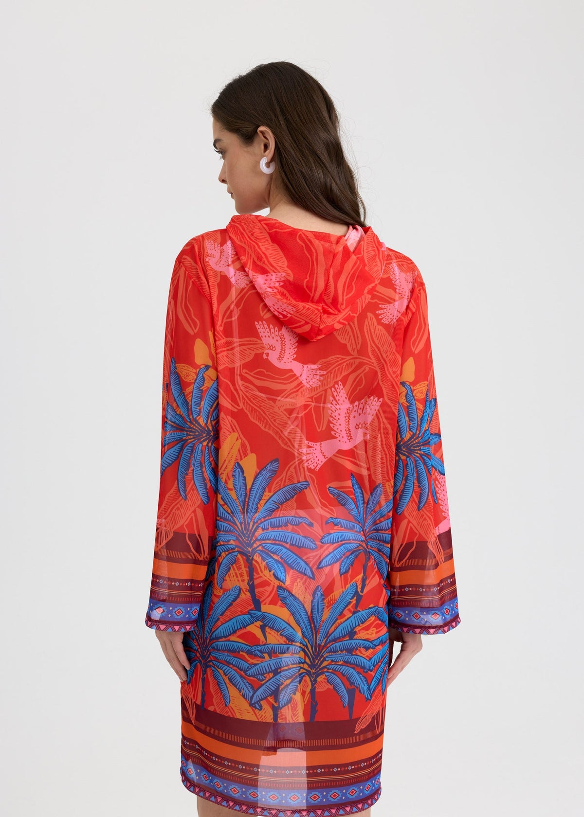 Shawl Mesh Beach Tunic for Women – Lightweight UV Cover-Up with Exclusive Design - BRIKOLY