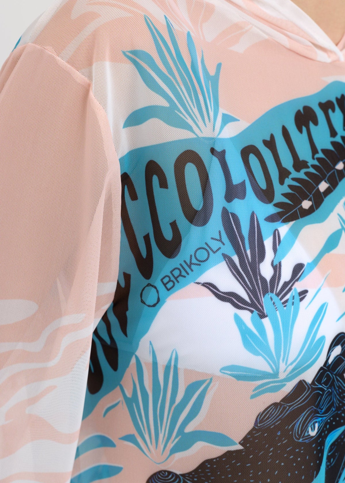 Coco Mesh Beach Tunic for Women – Lightweight UV Cover-Up with Exclusive Design - BRIKOLY