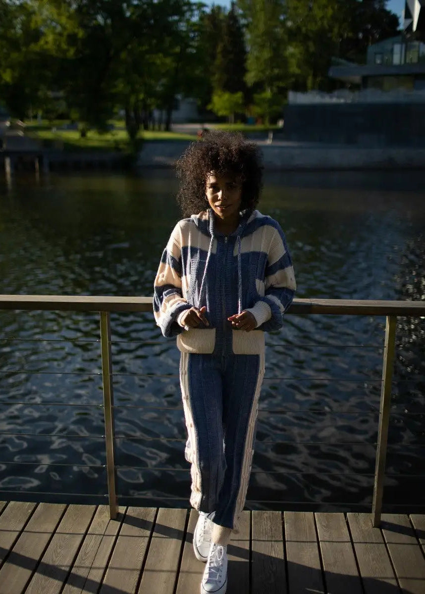 Denim Boho Knitwear Set - Cozy, Stylish & Versatile - BRIKOLY