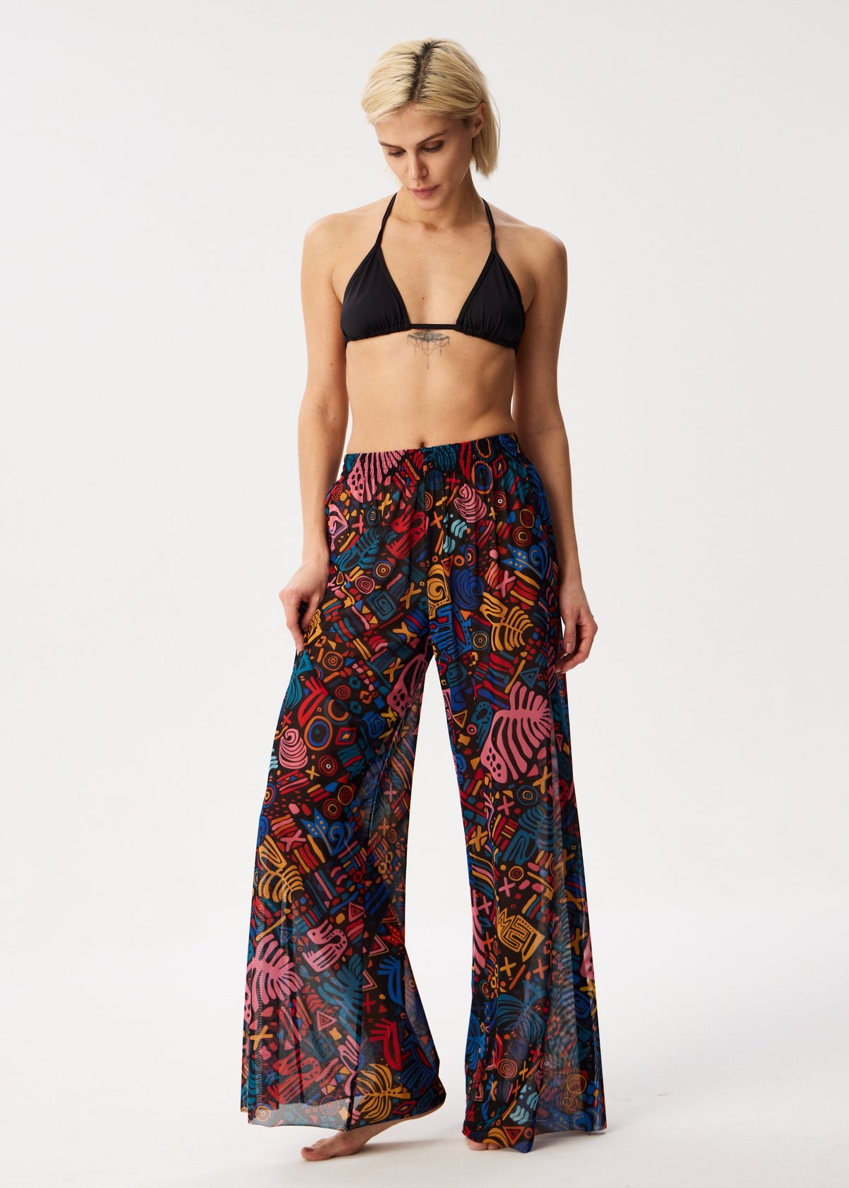 Fruits Tattoo Palazzo Pants – Style, Comfort, and Sun Protection