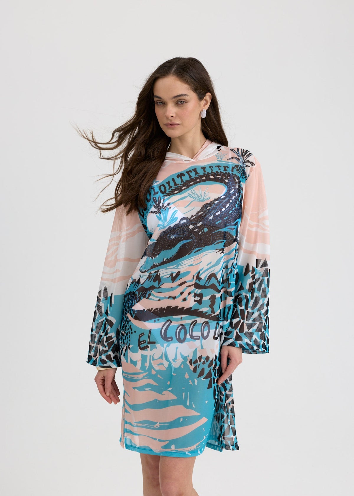 Coco Mesh Beach Tunic for Women – Lightweight UV Cover-Up with Exclusive Design - BRIKOLY