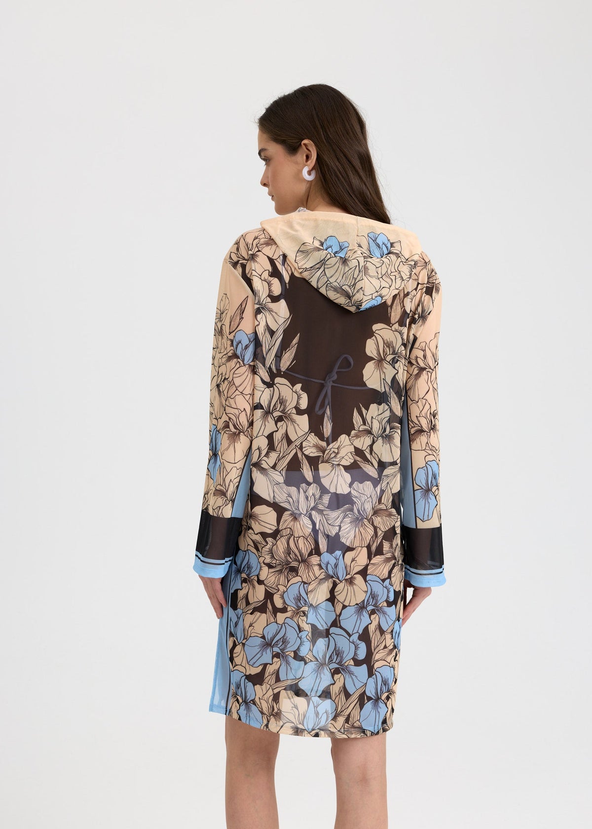 Iris Mesh Beach Tunic for Women – Lightweight UV Cover-Up with Exclusive Design - BRIKOLY