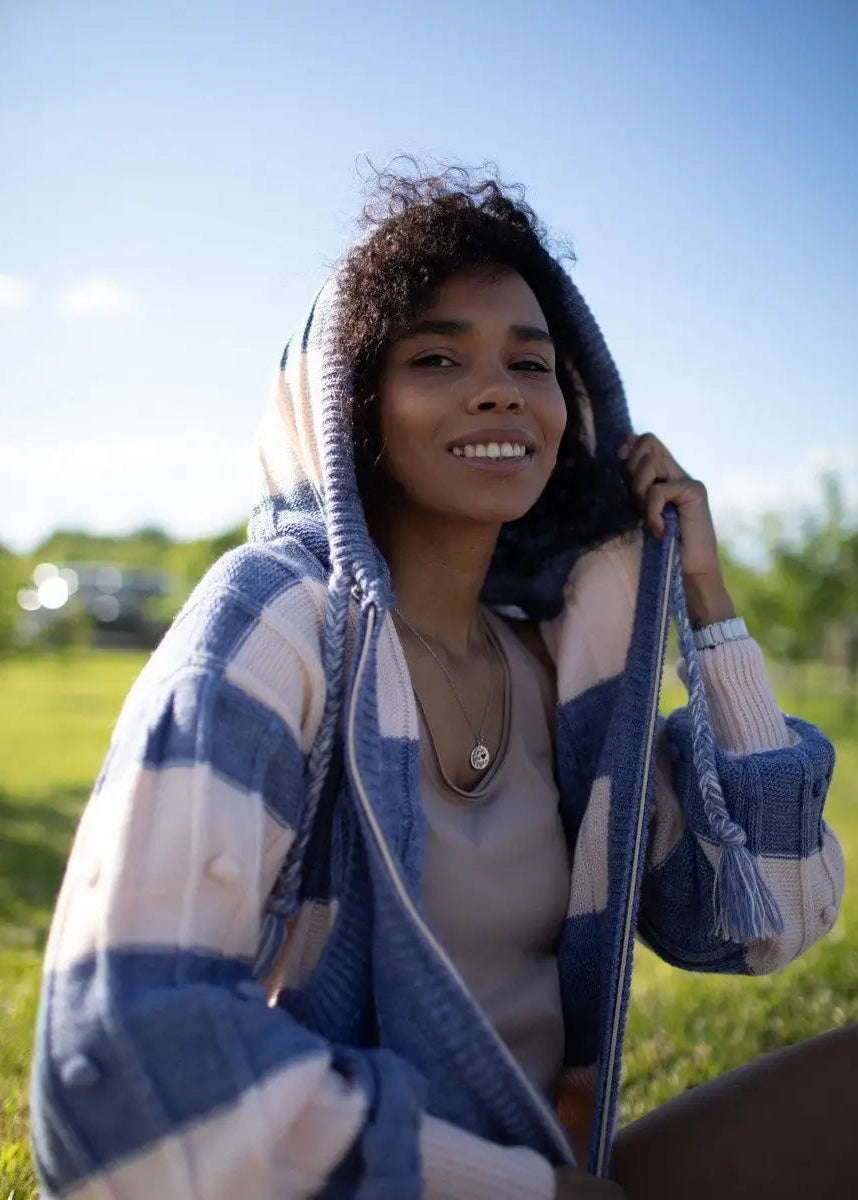 Denim Boho Knitwear Set - Cozy, Stylish & Versatile - BRIKOLY