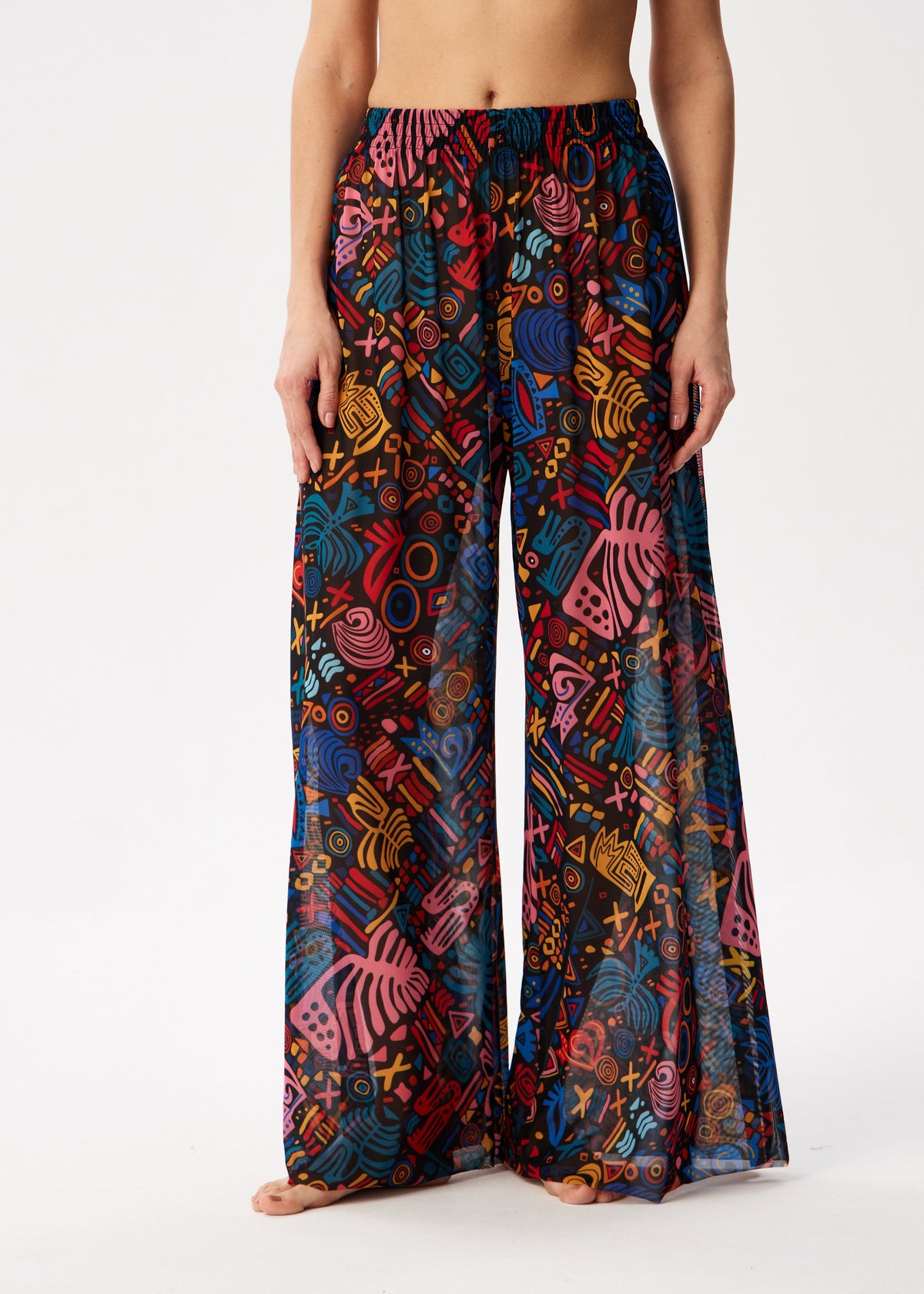 Fruits Tattoo Palazzo Pants – Style, Comfort, and Sun Protection