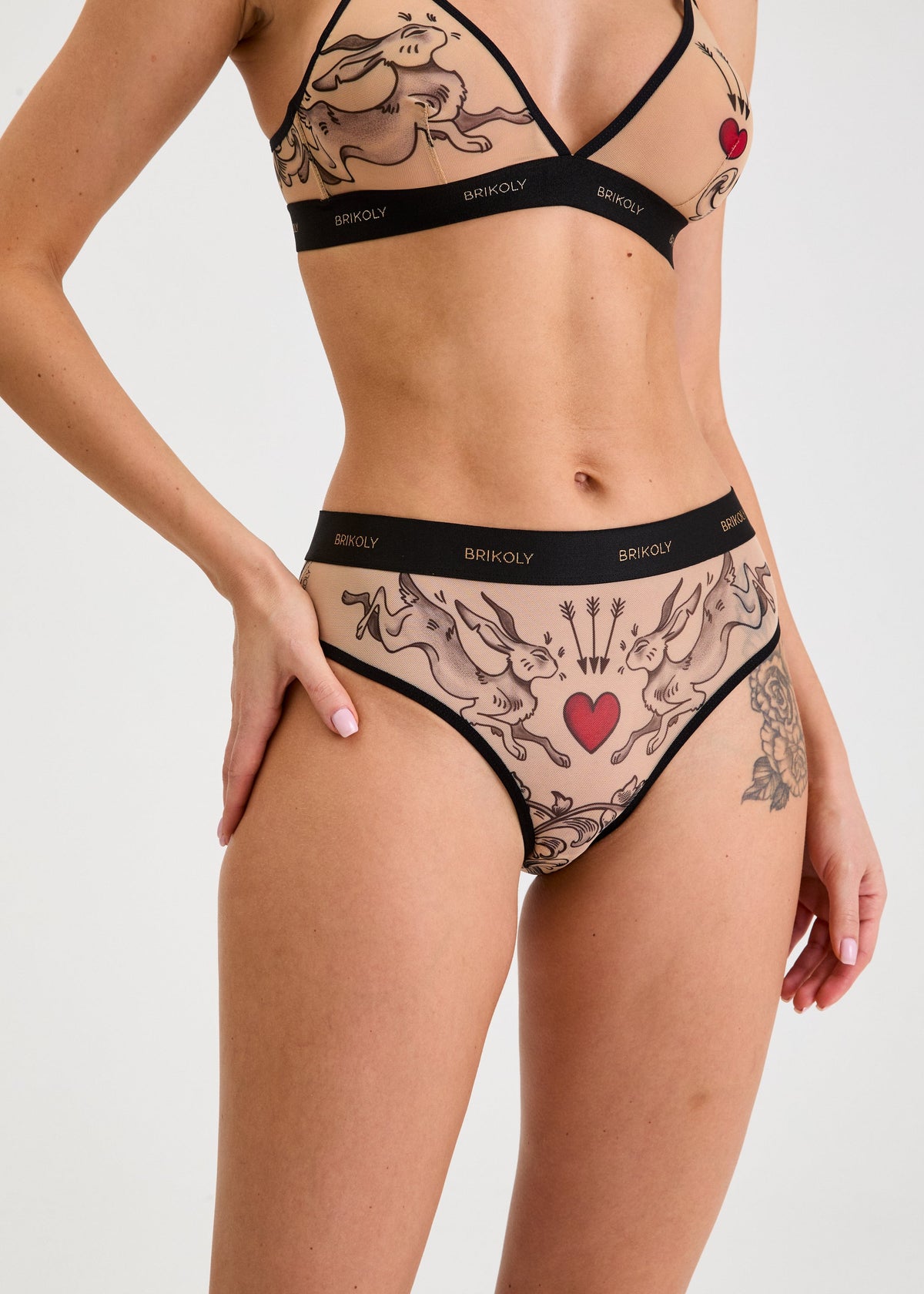 Rabbit Print Briefs for Women with Striking Artwork (на проверку) - BRIKOLY