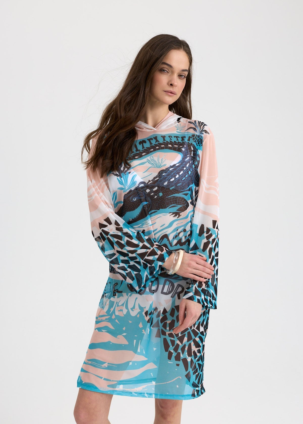 Coco Mesh Beach Tunic for Women – Lightweight UV Cover-Up with Exclusive Design - BRIKOLY