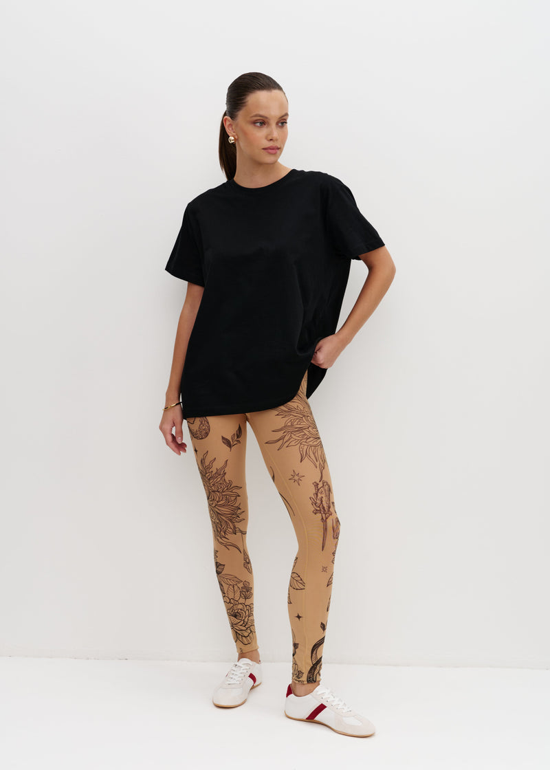 Fox Tattoo Effect Leggings for Women – Dancewear & Festival outfit leggings