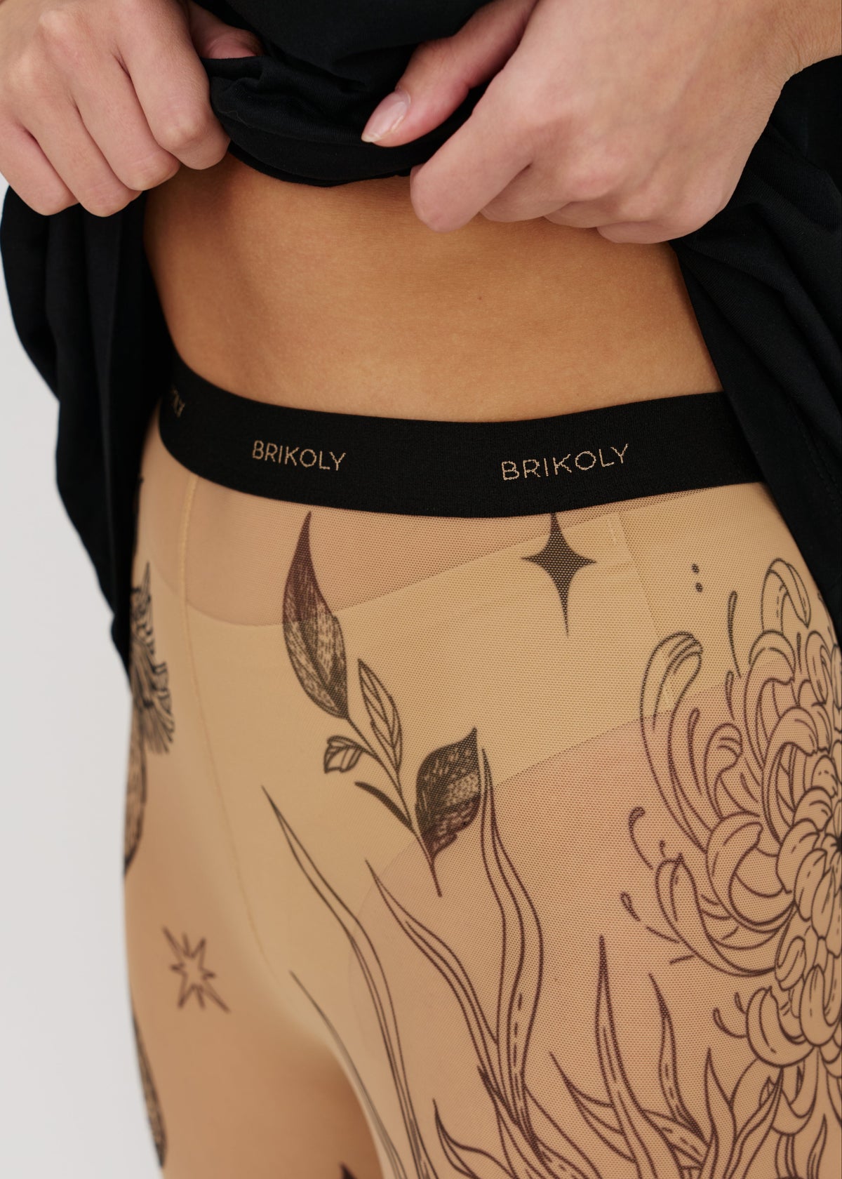 Fox Tattoo Effect Leggings for Women – Dancewear & Festival outfit leggings