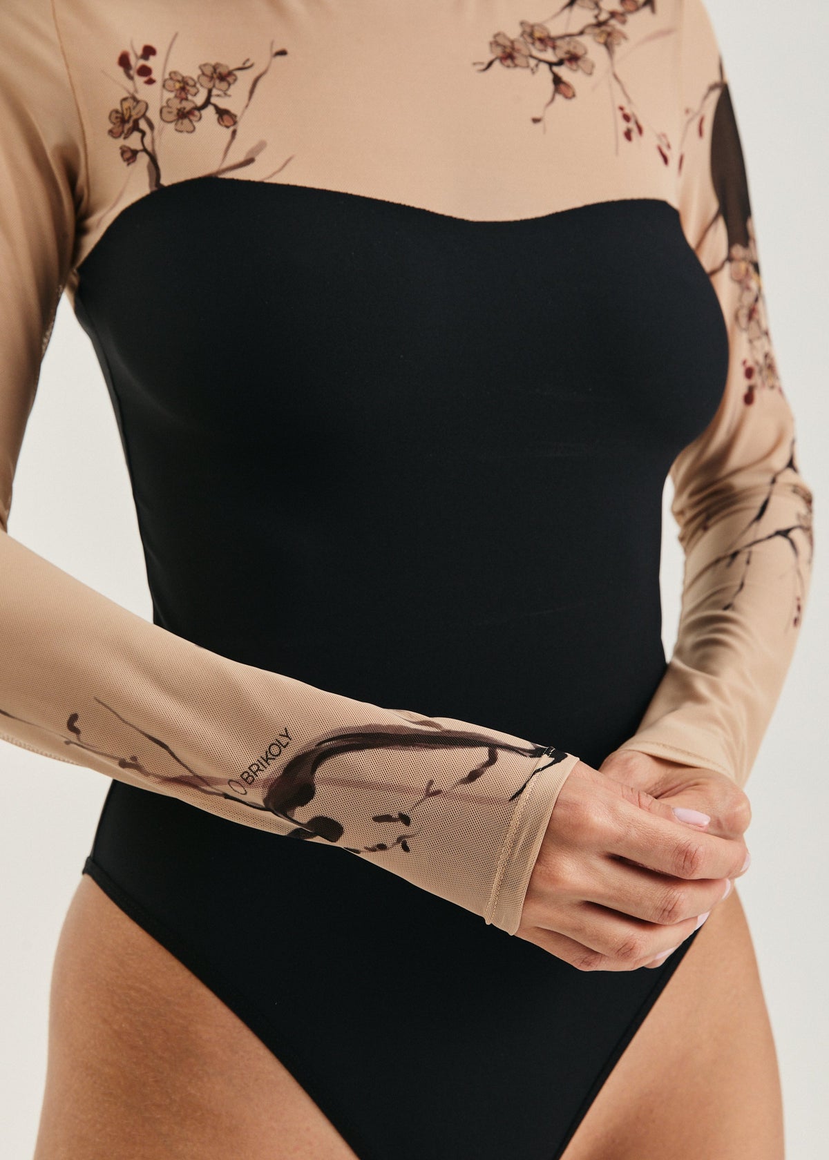 Sakura Tattoo Mesh Bodysuit – Floral Second Skin Body with Polyviscose Base for Women (на проверку) - BRIKOLY