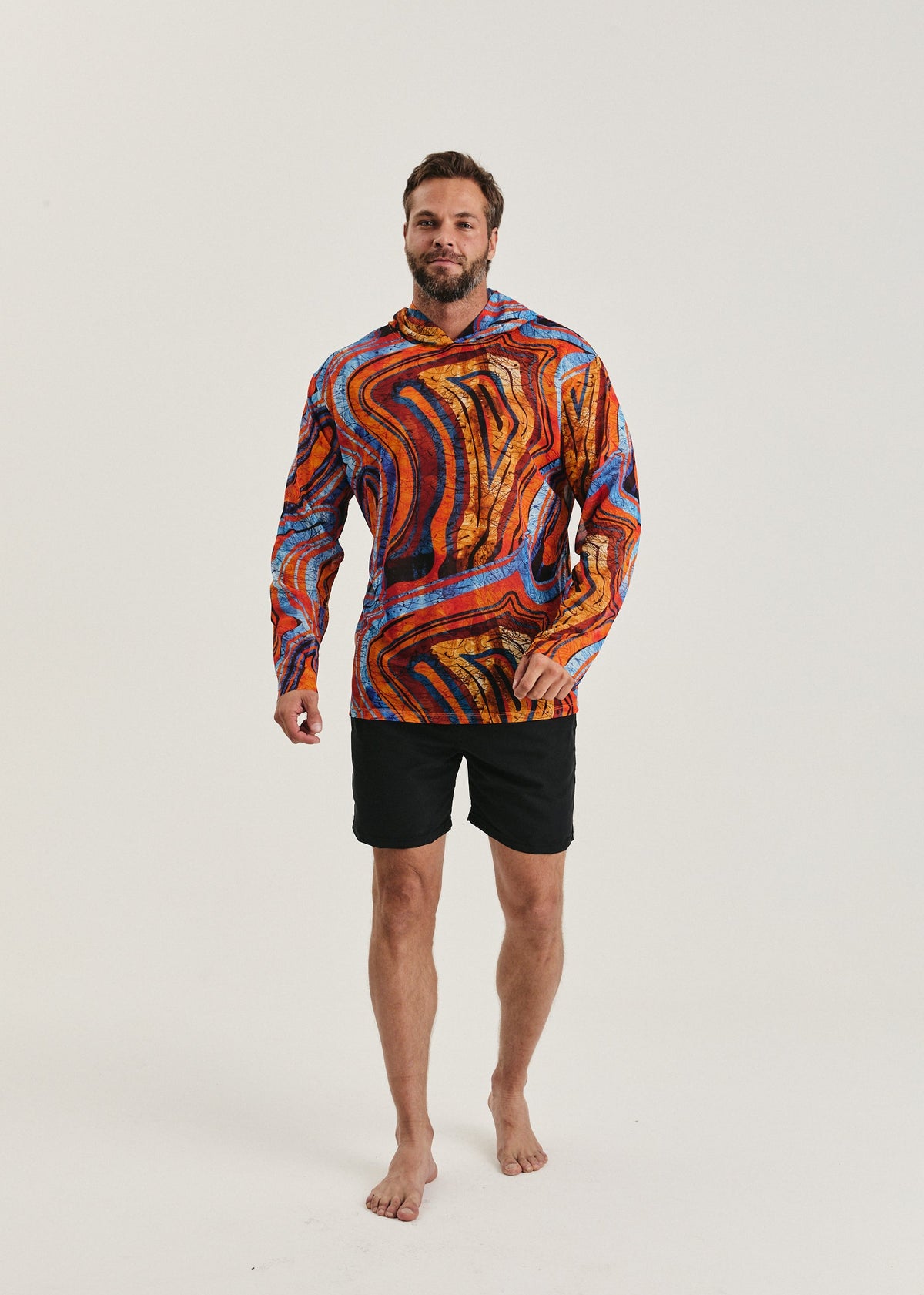 Africa Men's Mesh Rash Guard – SPF 50 Long Sleeve Swim Shirt (на проверку) - BRIKOLY