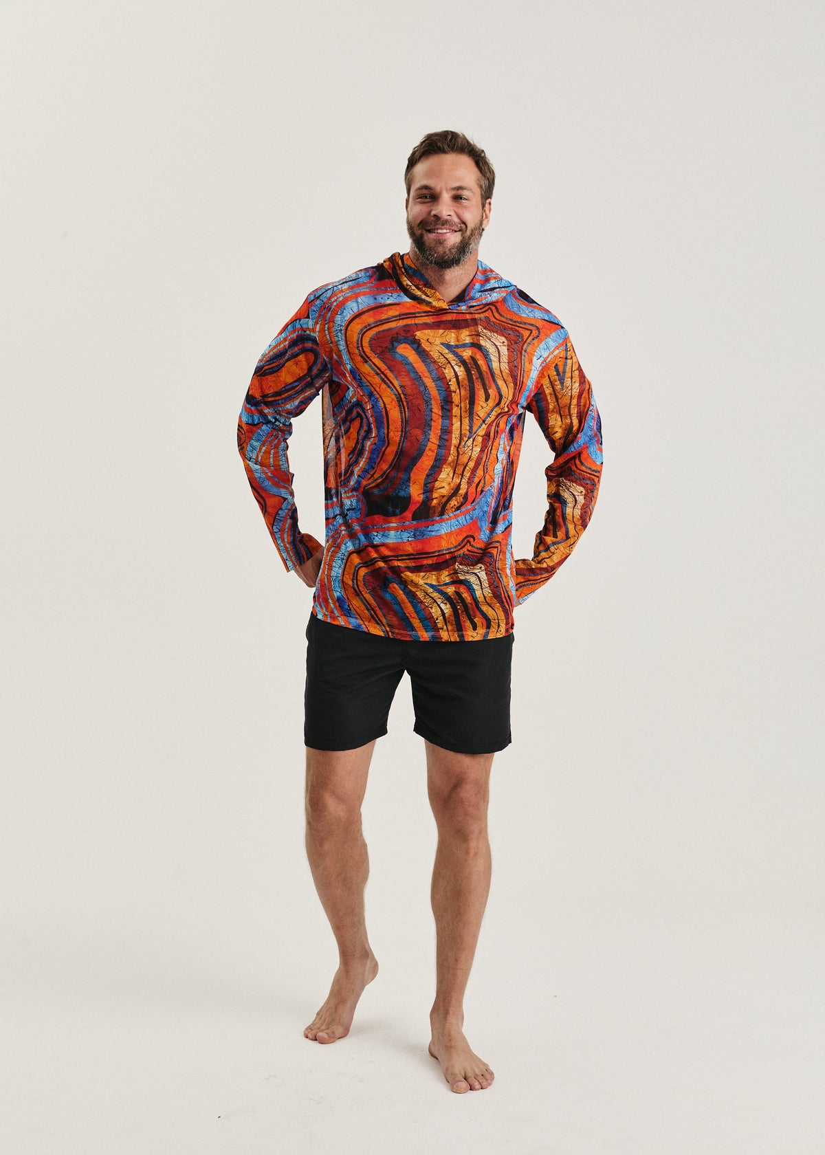 Africa Men's Mesh Rash Guard – SPF 50 Long Sleeve Swim Shirt (на проверку) - BRIKOLY