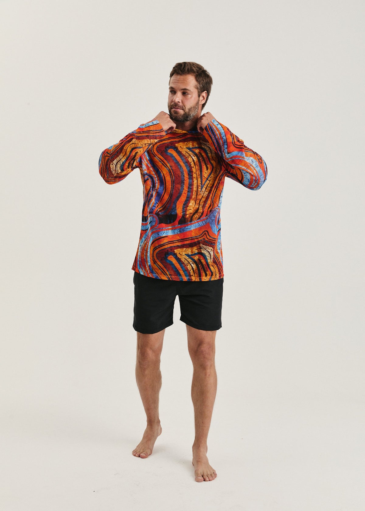 Africa Men's Mesh Rash Guard – SPF 50 Long Sleeve Swim Shirt (на проверку) - BRIKOLY