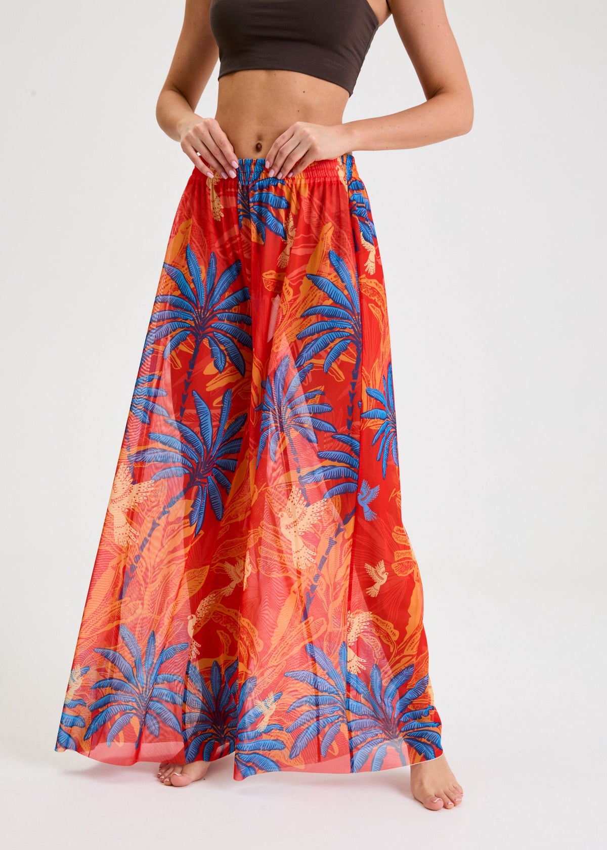 Shawl Tattoo Palazzo Pants – Style, Comfort, and Sun Protection