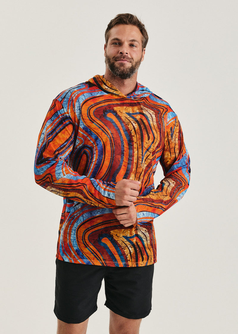 Africa Men's Mesh Rash Guard – SPF 50 Long Sleeve Swim Shirt (на проверку) - BRIKOLY
