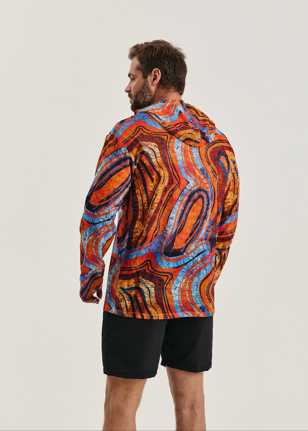 Africa Men's Mesh Rash Guard – SPF 50 Long Sleeve Swim Shirt (на проверку) - BRIKOLY