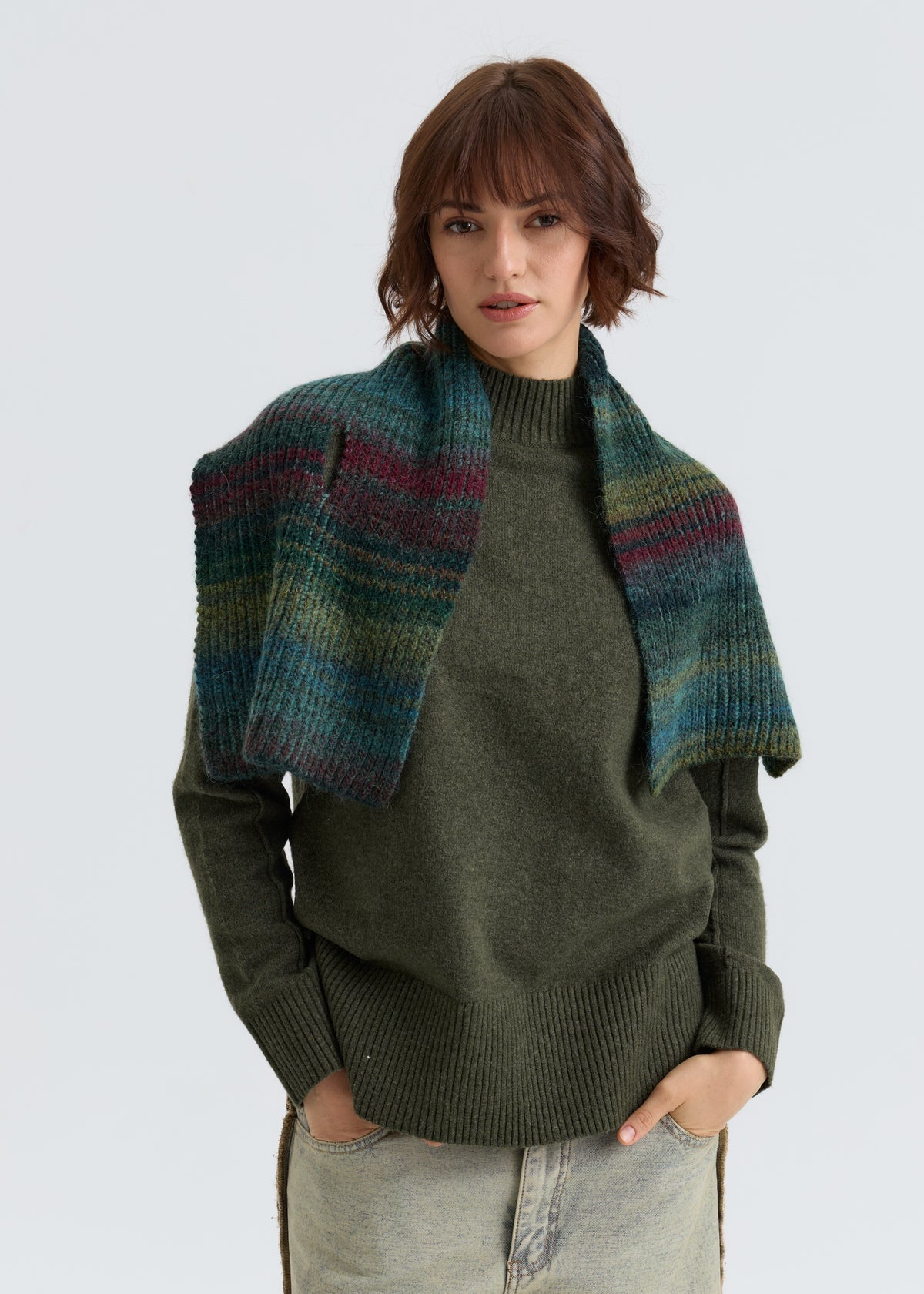 Lisse Alpaca Wool Scarf - Forest